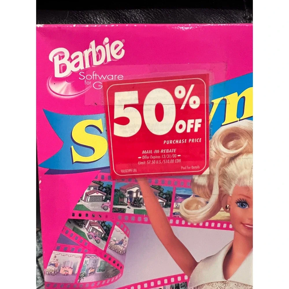 BARBIE Storymaker CD-ROM Windows PC Computer Game Mattel Media 90s‎ Open Box